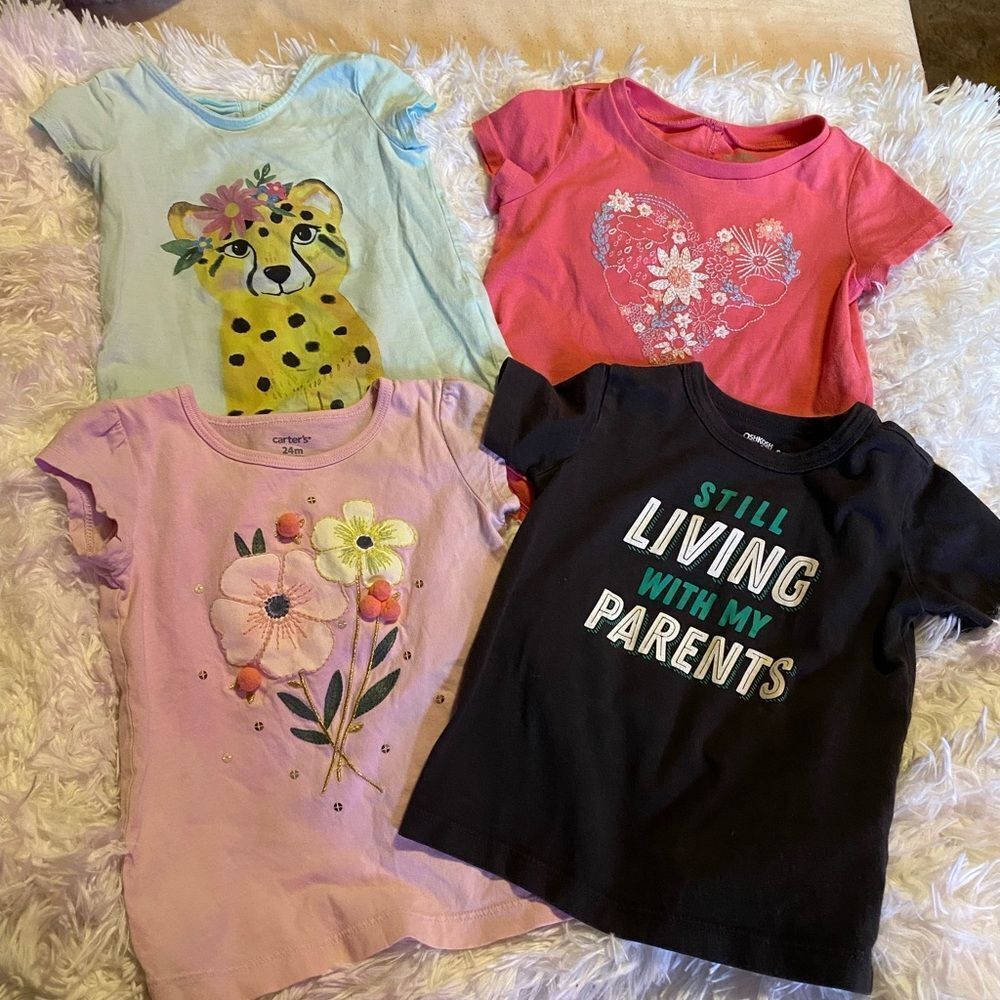 Bundle (4) Carter’s & OshKosh 24M Shirts